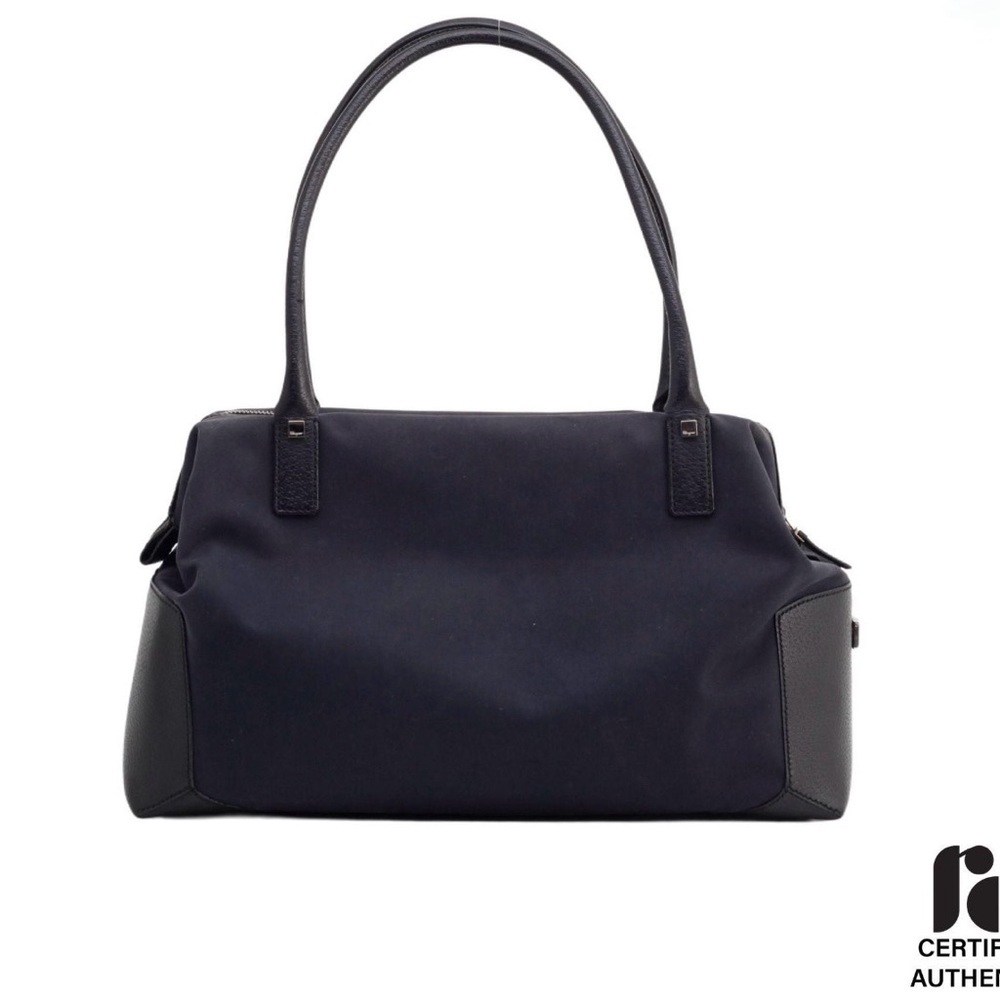 Ferragamo Classic Navy Tote Handbag